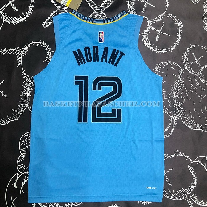 Maillot Memphis Grizzlies Ja Morant NO 12 Statement Authentique 2021-22 Bleu